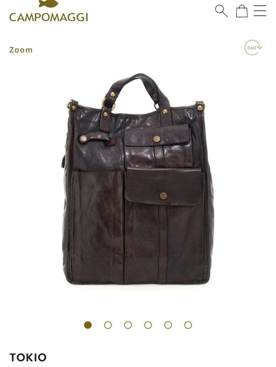 campomaggi leather trimmed backpack MILITARY W/ HARDWARE Fitigues Backpack Cefal Brown | Campomaggi